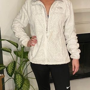White Womens north face fleece size M